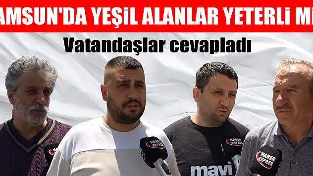Samsun'da yeşil alanlar yeterli mi?  Vatandaşlar cevapladı