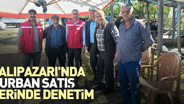 Kurban satış yerinde denetim