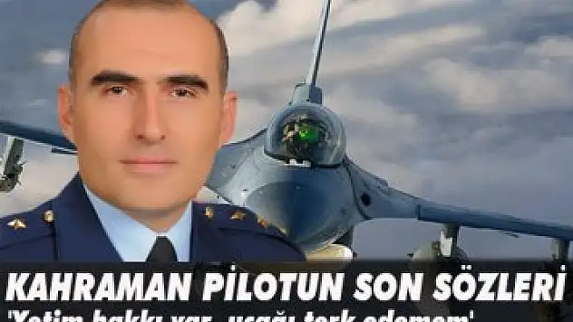 'Yetim hakkı var, uçağı terk edemem'