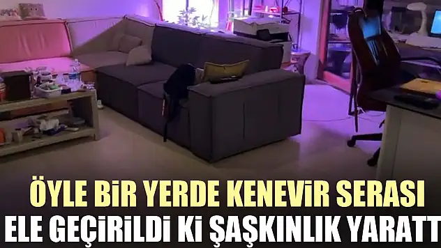 ÖYLE BiR YERDE KENEViR SERASI ELE GEÇiRiLDi Ki ŞAŞKINLIK YARATTI