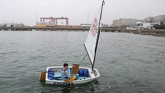 Milli sporcu Ahmet Arel Barut, madalyaya yelken açmak istiyor