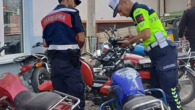 Eğirdir'de motosiklet denetimlerinde ceza
