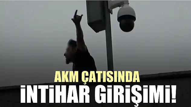 AKM çatısında intihar girişimi!