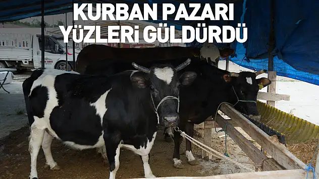 Kurban pazarı yüzleri güldürdü