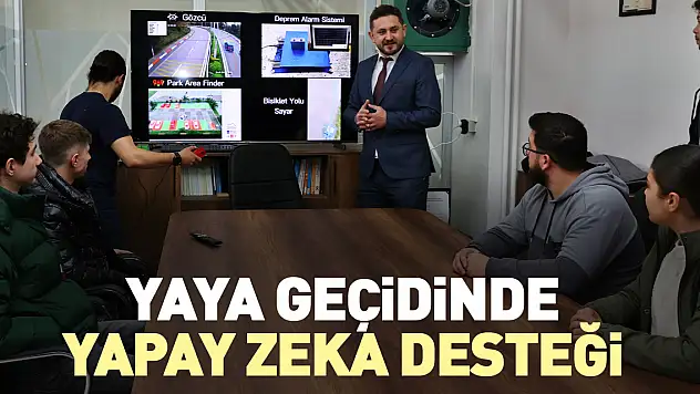 Yaya geçidinde yapay zeka desteği