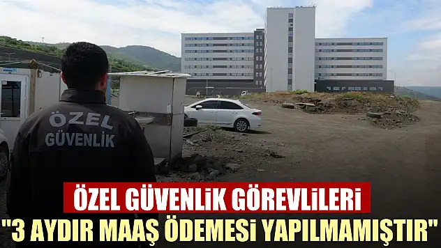 Özel güvenlik görevlileri : '3 aydır maaş ödemesi yapılmamıştır'