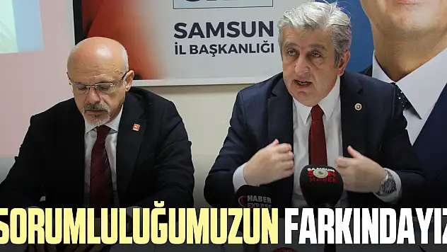 'Sorumluluğumuzun farkındayız'