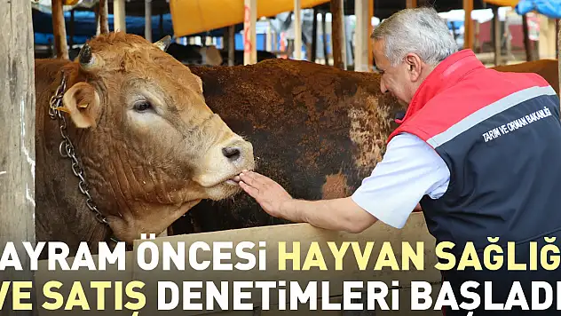 Bayram Öncesi Hayvan Sağlığı ve Satış Denetimleri Başladı