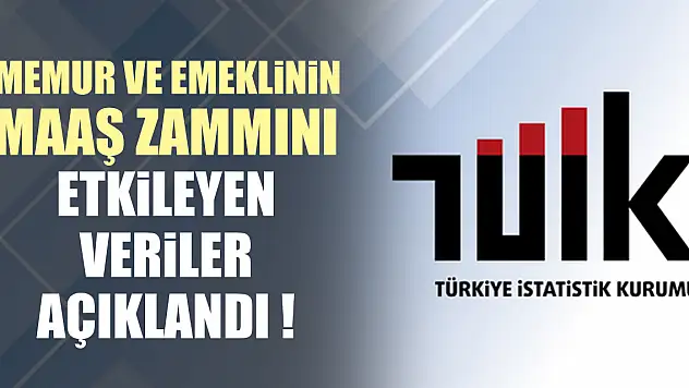 Memur ve emeklinin maaş zammını etkileyen veriler açıklandı !