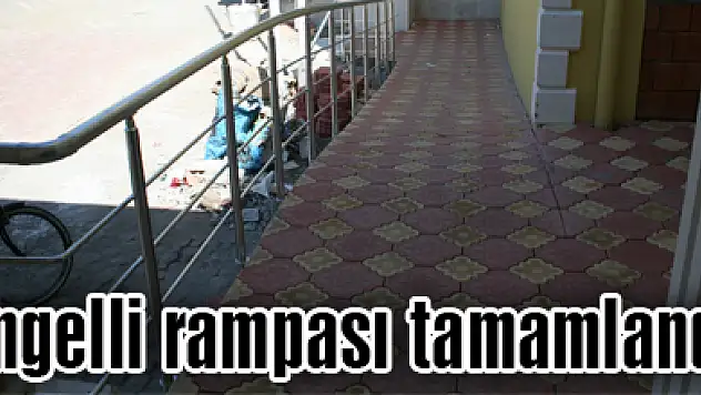 Engelli rampası tamamlandı