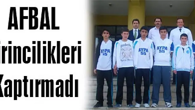 AFBAL Birincilikleri Kaptırmadı
