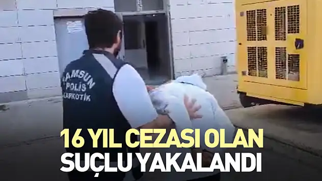 16 Yıl Cezası Olan Suçlu Yakalandı