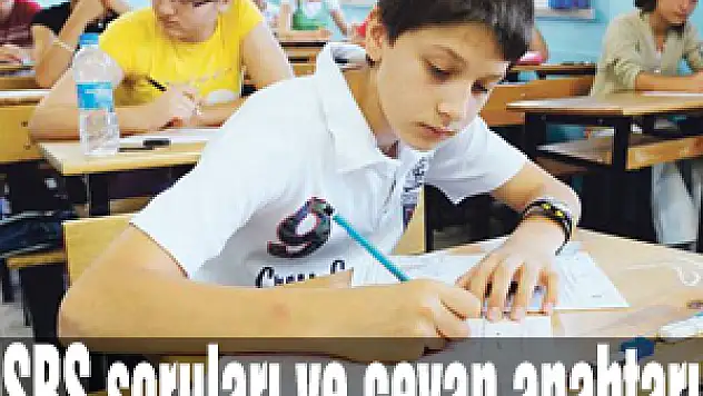 SBS soruları ve cevap anahtarı