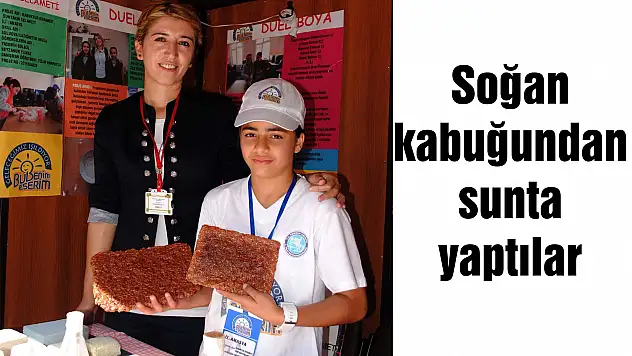 Soğan kabuğundan sunta yaptılar