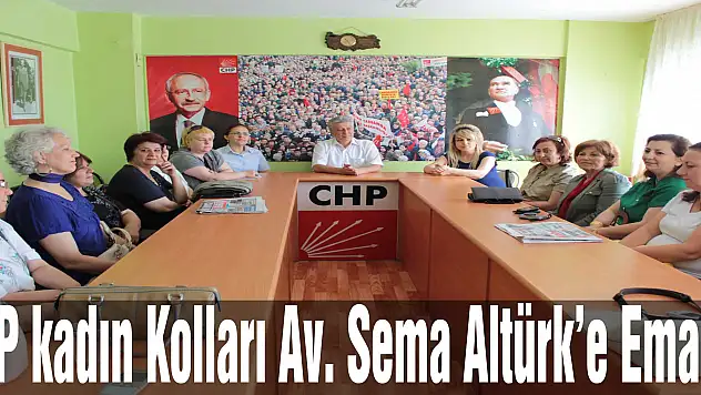 CHP kadın Kolları Av. Sema Altürk'e Emanet