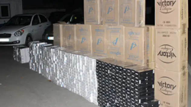Samsun'da 20 Bin 550 Paket Kaçak Sigara Ele Geçti  