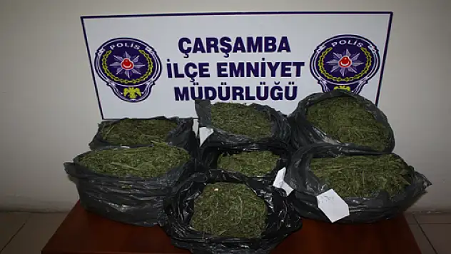 Çarşamba Polisi 12 kg Esrar yakaladı