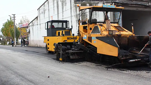 Sanayide asfalt başladı