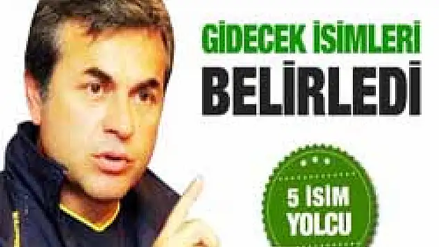 Fenerbahçe'nin yolcu listesi