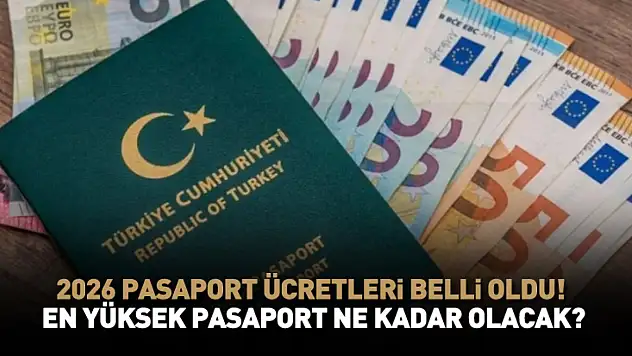 2026 Pasaport Ücretleri Belli Oldu! En yüksek pasaport 15 bin TL'yi aşacak!