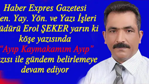 Köşe yazısı ile bomba gibi geliyor