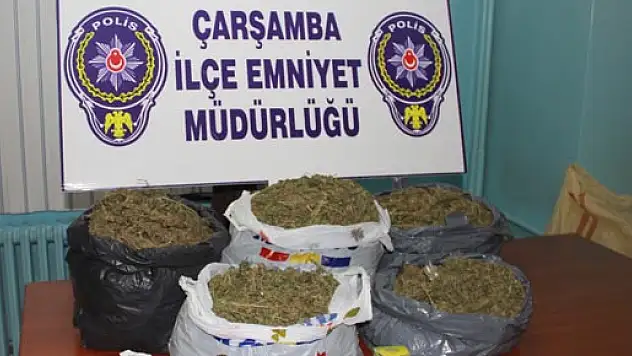 Çarşamba'da 5,5 Kilo Kubar Esrar Ele Geçirildi