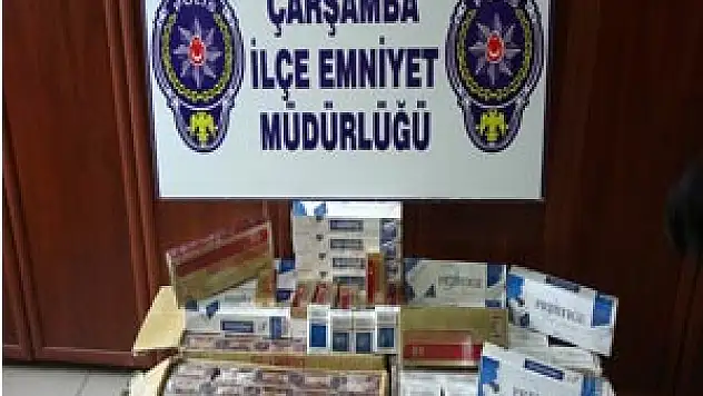 ÇARŞAMBA DA 1130 PAKET KAÇAK SİGARA YAKALANDI…