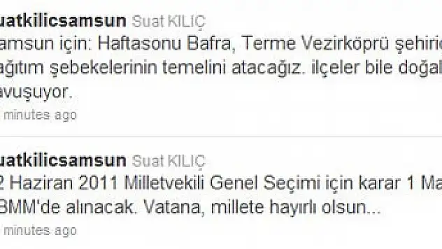 Kılıç seçim için son tarihi söyledi