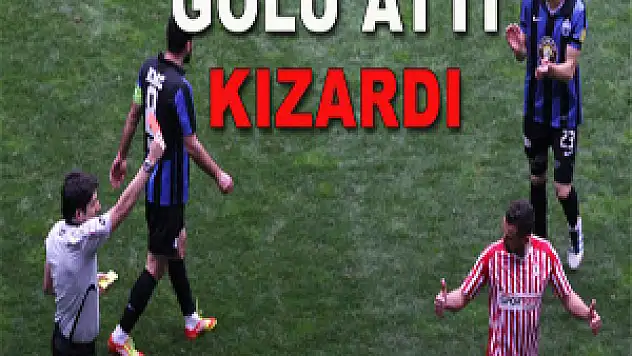 Golü attı kızardı