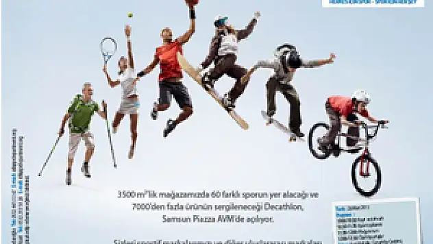 Karadeniz'in en büyük spor mağazası Decathlon Samsun'da açılıyor