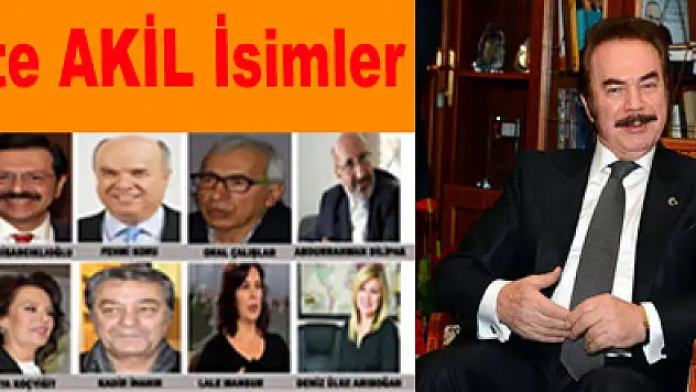 İşte 'akil isimler'