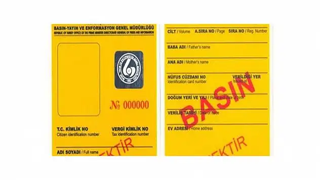 Basın kartları değişiyor