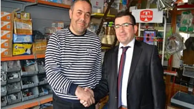 ÇTSO adayı Ahmet Yılmaz' a Salıpazarı'nda yoğun ilgi