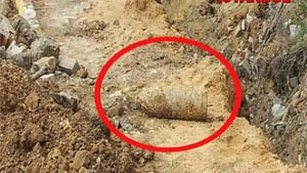 Mezarlıkta patlamamış top mermisi bulundu