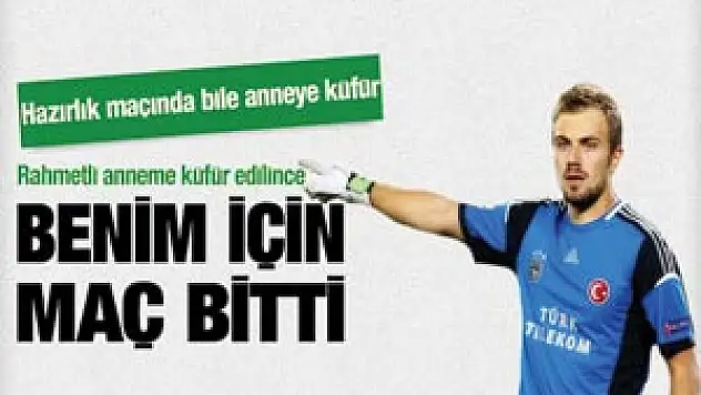 Mert Günok'dan taraftara küfür tepkisi