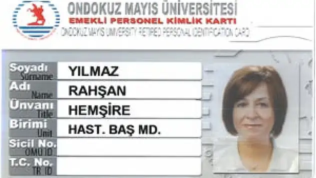 Omü'de Emekli Personele Kimlik Kartı