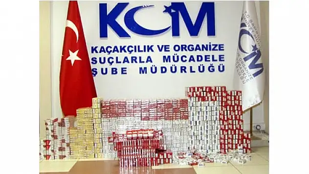 YOLCU OTOBÜSÜNDE 5 BİN 480 PAKET KAÇAK SİGARA ELE GEÇTİ