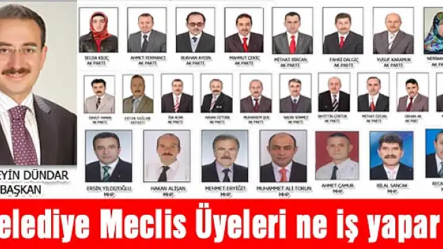 Belediye meclis üyeleri ne iş yapar?