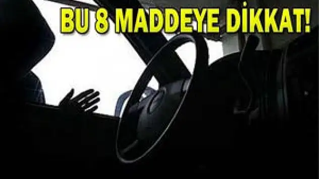 Aracınızın çalınmasını istemiyorsanız..