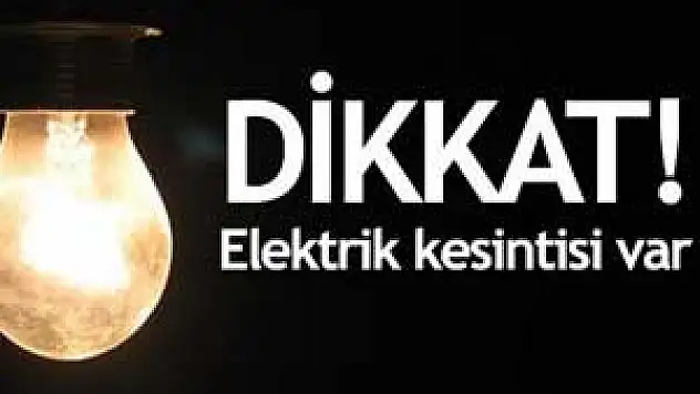 SAMSUN'DA ELEKTRİK KESİNTİSİ