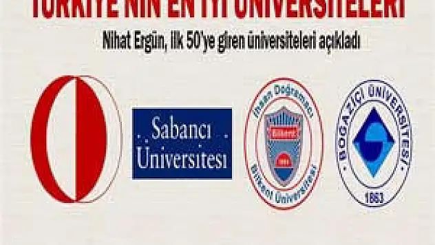 İşte Türkiye'nin en iyi üniversiteleri