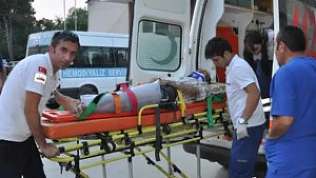  BİSİKLETTEN DÜŞTÜ AĞIR YARALANDI