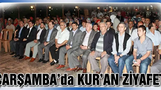 Çarşamba'da Kuran Ziyafeti