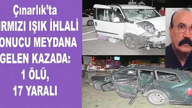 Çarşamba'da Trafik Kazası:1 Ölü,  17 Yaralı 