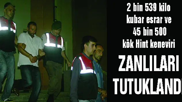 AYVACIK'TA YAKALANAN ESRAR ZANLILARI TUTUKLANDI