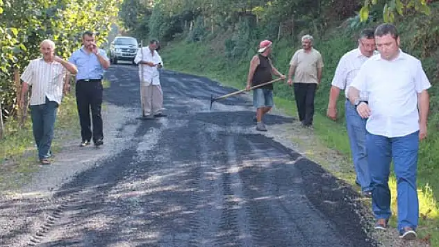 ÇATAK KÖYÜNDE ASFALT YENİLEME ÇALIŞMASI