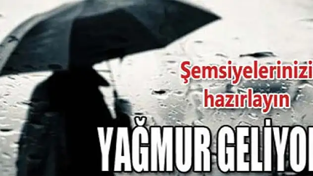 ŞEMSİYELERİNİZİ HAZIRLAYIN!