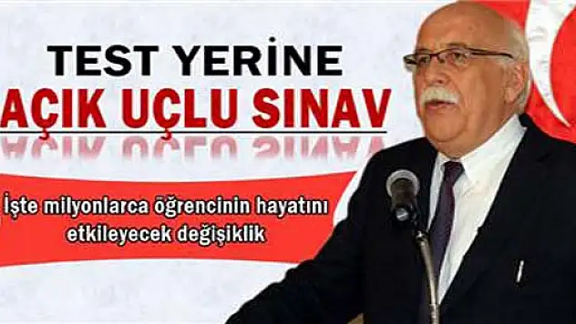 Nabi Avcı yeni sınav sistemini anlattı