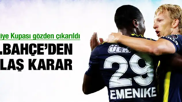 Fenerbahçe maçlara A2 takımıyla çıkacak!
