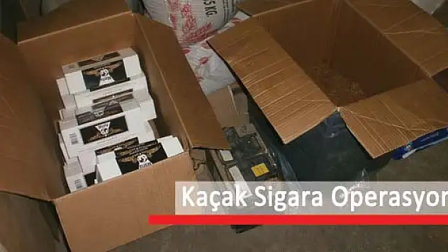 Emniyetten Kaçak Sigara Operasyonu